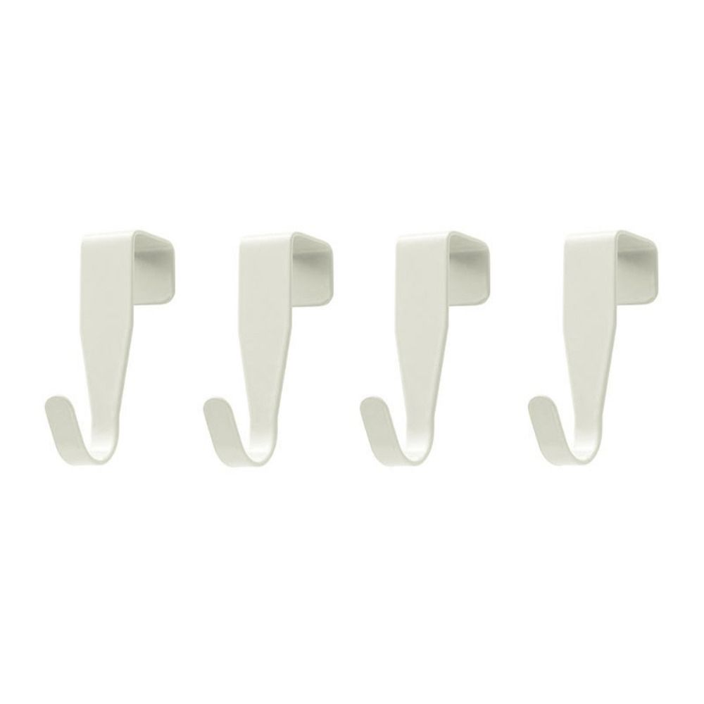 

4pcs Carbon Steel Closet Hook Multi-Purpose Cabinet Storage Rack Door Back Hook Office Table белый