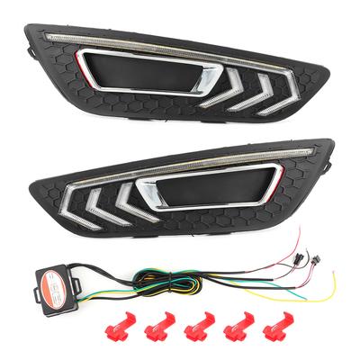 Car LED DRL Daytime Running Light 2 Colors Bright Lamp Fit for Ford Focus MK3 2015? 2018