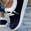 Fashion European and American Christmas Women's Shoes 2024 Autumn Winter New Printed Casual Velvet Warm Women's Cotton Shoes Platform