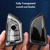 Transparent Black Tpu For Bmw F30 F20 F10 F18 F22 F01 X3 X4 F06 F02 M3 M5 Remote Car Key Case Cover Holder Protector Accessories
