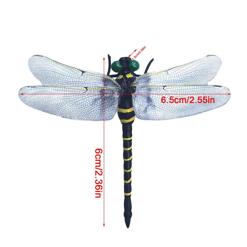 Simulation Dragonfly Model Mini Dragonfly Figure Art Vivid Simulation Animal Model Simulated Dragonfly Ornaments Toys For Garden