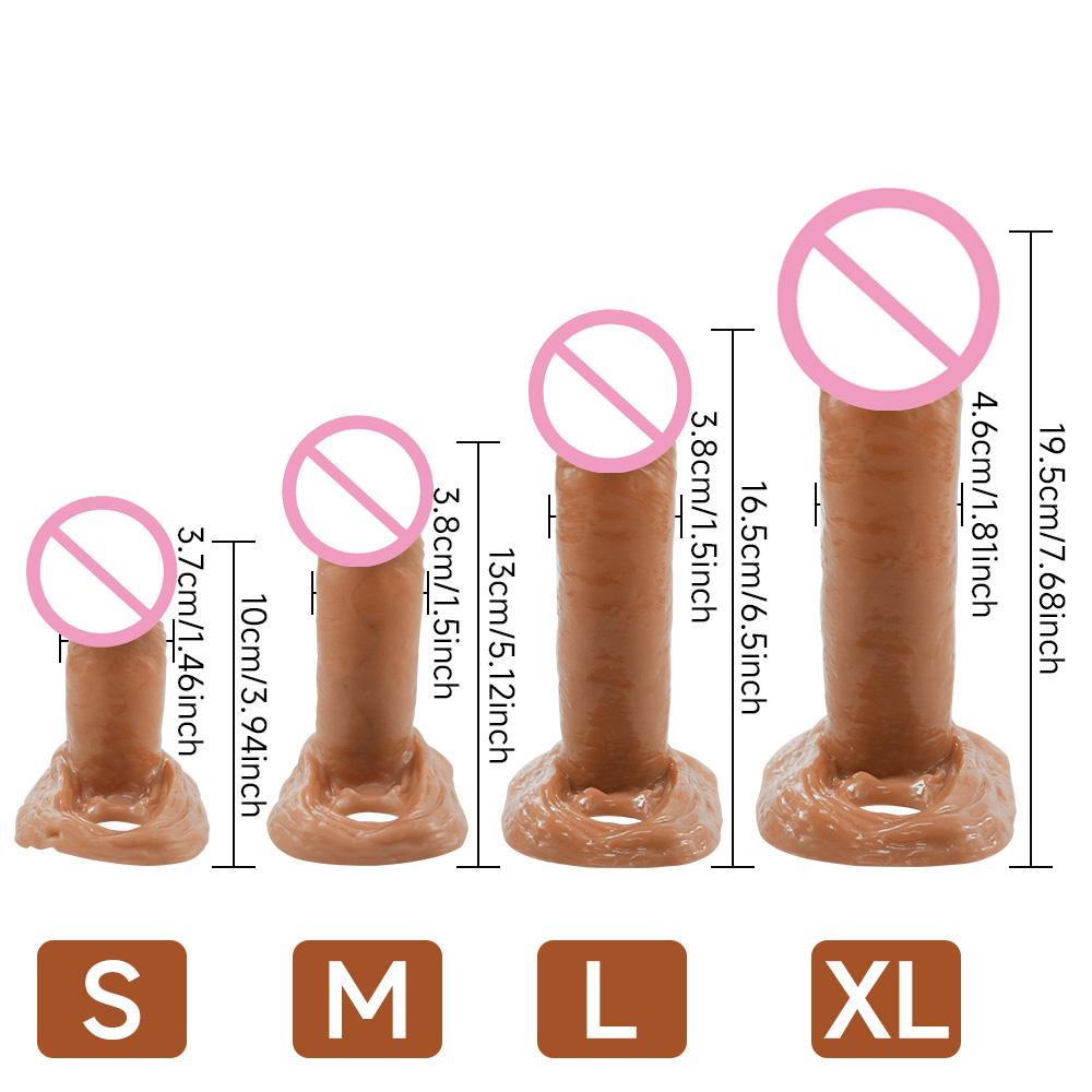 4 Sizes Silicone Dildo Penis Sleeves, Penis Enlarger, Delayed Ejaculation, Reusable Dildo Sleeves, Adult Sex Toys, Sex Toys