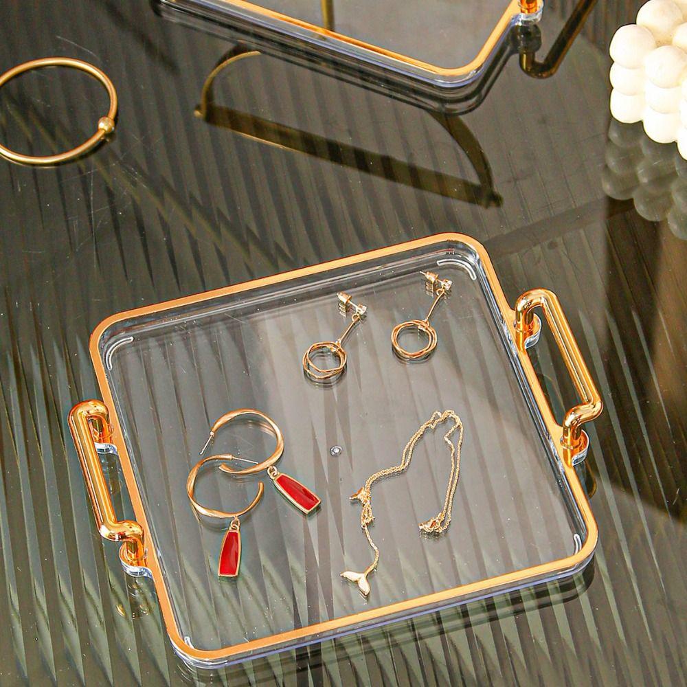 

Rectangle Luxury Jewelry Storage Tray Multipurpose Candy Storage Tray Tabletop S