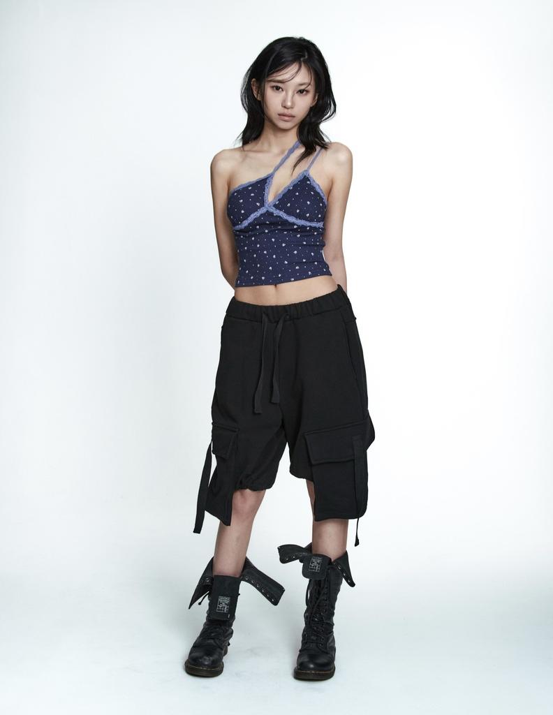 MLK Pocket String Bermuda Pants (Black)