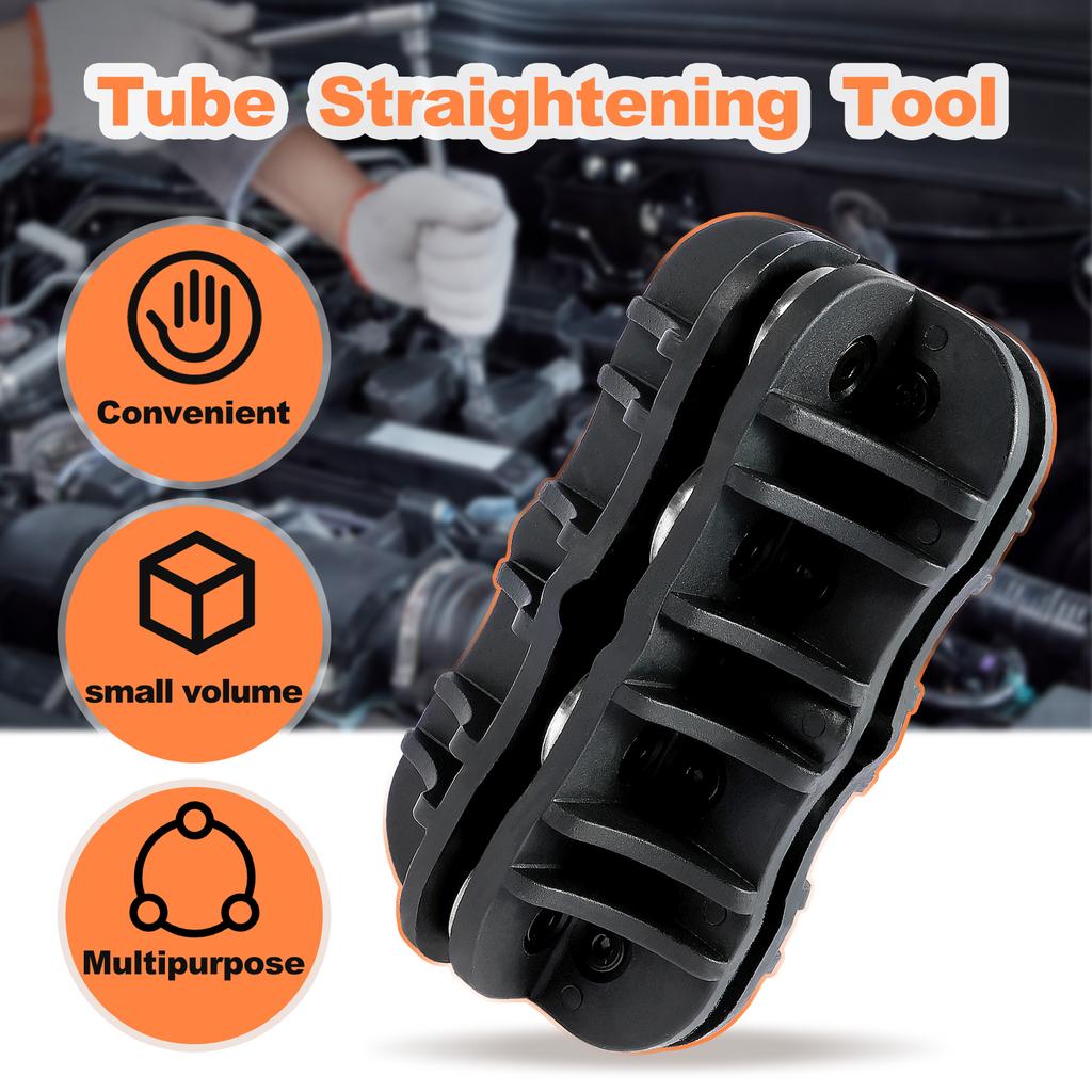 Handheld Tubing Straightener 3/16inch 1/4inch Portable Pipe Straightener Tool Sturdy Brake and Fuel Line Straightener Hand Tool
