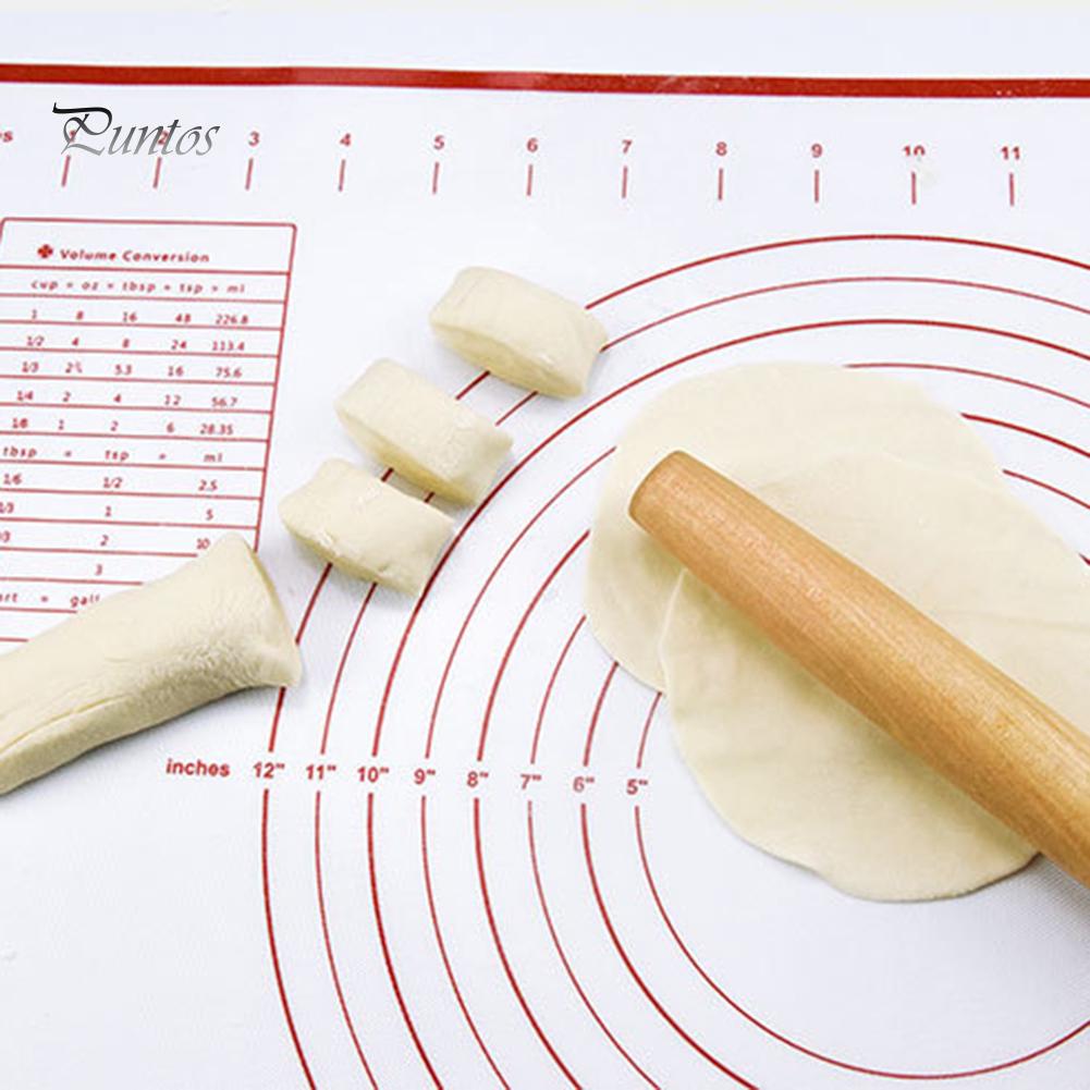 Puntos Silikon Rolling Sheet Backmatte Pad Antihaft-Backgeschirr Mehl Gebäck Teppich