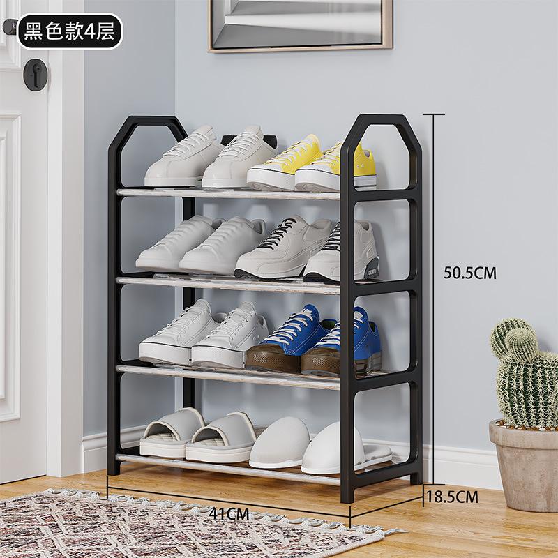 4-Tier Space-Saving Shoe Rack – Sturdy Ladder Design for Entryway, Dorm, Balcony & Small Spaces, Holds 12-15 Pairs, Easy Assembly & Foldable Storage