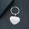 2026 Graduation Gifts Keychain Rectangle ID Tag Keychain Stainless Steel Key Ring for Women Men Collar Accessories Gift