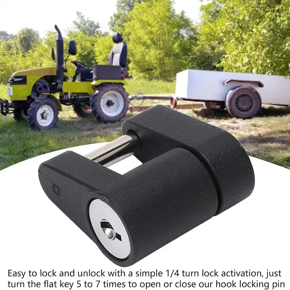 Heavy-Duty Off-Road Coupler Lock - Erosion-Resistant Anti-Theft Padlock for RV/Truck/Trailer Tongue Security