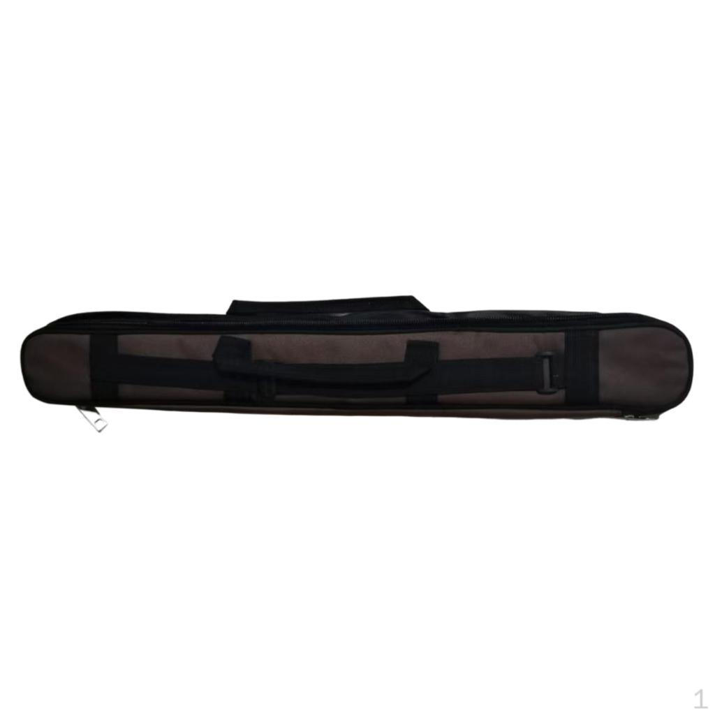 Scratch Resistant Soft Adjustable Shoulder Strap Oxford Cloth Dustproof 1/2 Double Cues Capacity