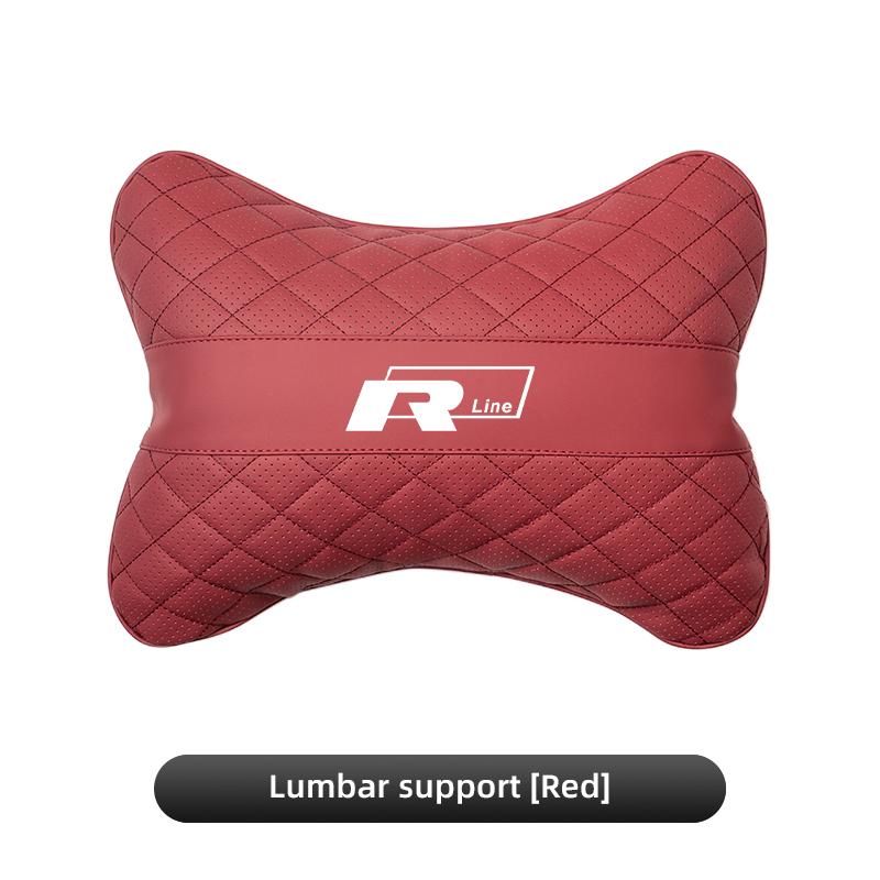 Car Seat Head Support Cushion Lumbar Pillow Interior Accessories / Hub Cap For VW R Golf Touran Octavia Motion GTI Polo Auto MK7