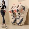 Women's High-Top Winter Boots - Versatile, Warm, Thick-Soled, Cotton, Height-Boosting Sneakers