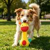Pet Toy Sound Design Interactive Puppy Chew Toy with Built-in Rattle Cartoon Dog Monkey Design Teeth Oral Health Safe Chew