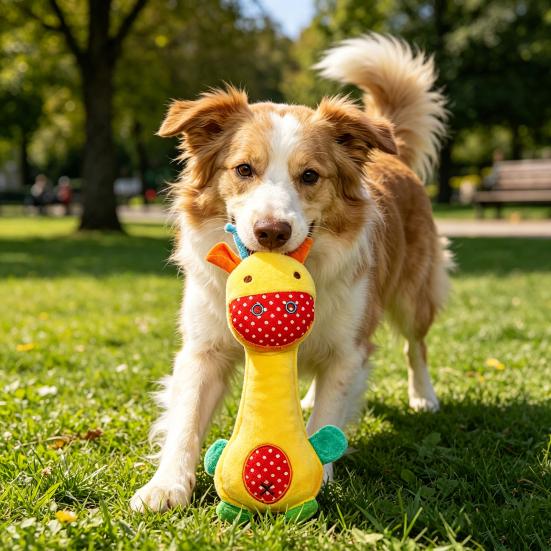 Pet Toy Sound Design Interactive Puppy Chew Toy with Built-in Rattle Cartoon Dog Monkey Design Teeth Oral Health Safe Chew