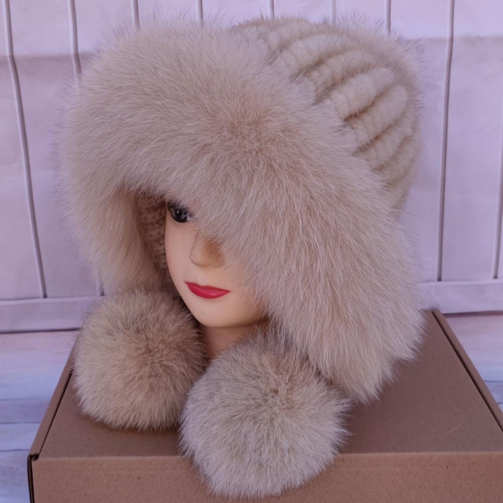 High-end Women's Hats New Warm Thickened Caps