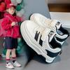 Girls shoes 2025 new spring and autumn sports board shoes children middle-aged and older children girls platform white shoes soft sole