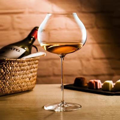 760ml Large Size Slovakia Style Super Thin Crystal Burgundy Goblet Dark White Wine Glass Sommelier Exclusive Tasting Wine Glass