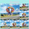 Cute Acrylic Elephant Hanging Multifunctional Keychain Decorative Gift For Christmas