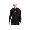 Dri-Fit FW24 Trail Rundhals Bequemes Weiches Schnelltrocknendes Langarm-T-Shirt Herren Tops Schwarz HJ3602-010
