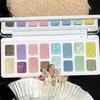 DIKALU Eyeshadow Disc Steals Heart Ambition, Prefers Improvised Color Play Makeup Blue-green Earth Gray Disc