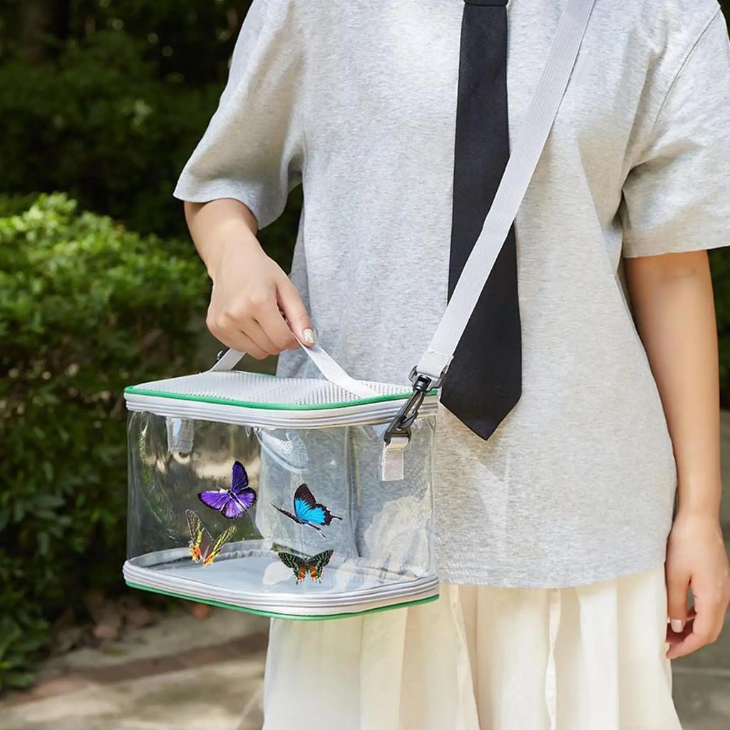 Butterfly Net Cage Ladybugs Net Cage Butterfly Enclosure Foldable Ladybugs Terrarium Bag For Larvae Bee Pollinator Garden