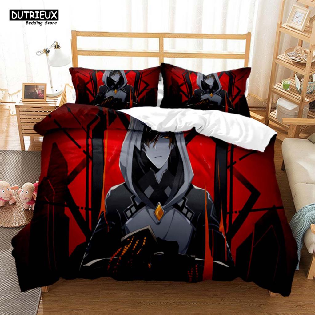 Genshin Impact Animation Cartoon Soft And Comfortable Customizable Comforter Bedding Sets Bedding Set Luxury Quilt Cover