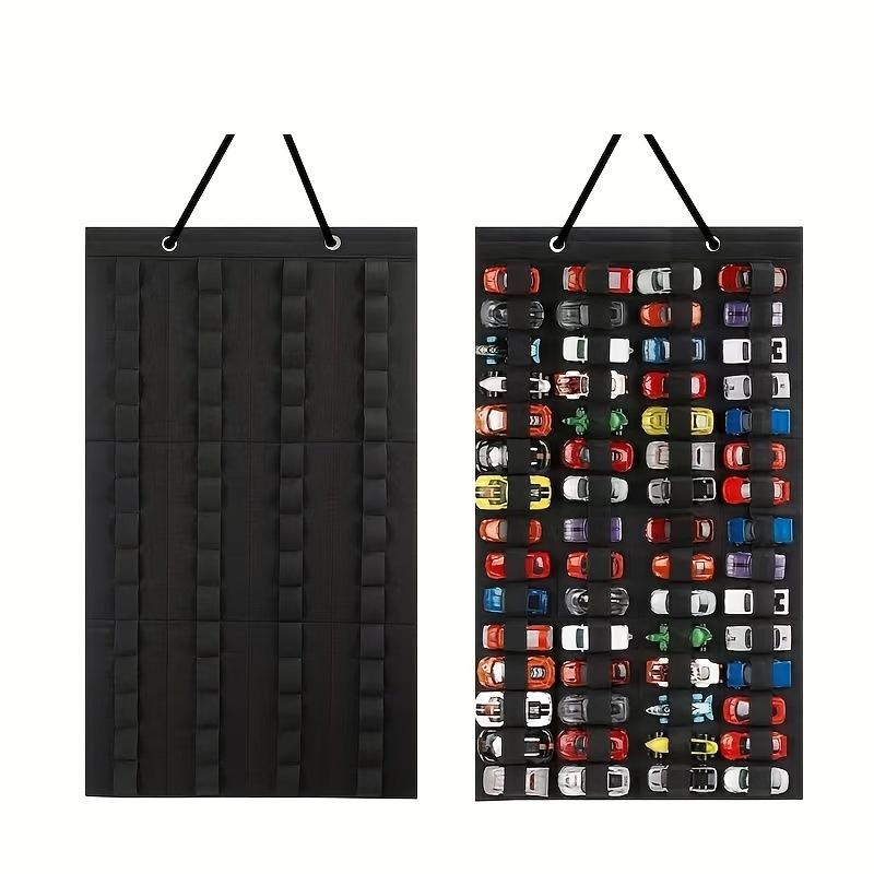 Wall-Mounted Car Display Box with Shelves, Made of Polyester, Perfect for Organizing Toys In the Living Room