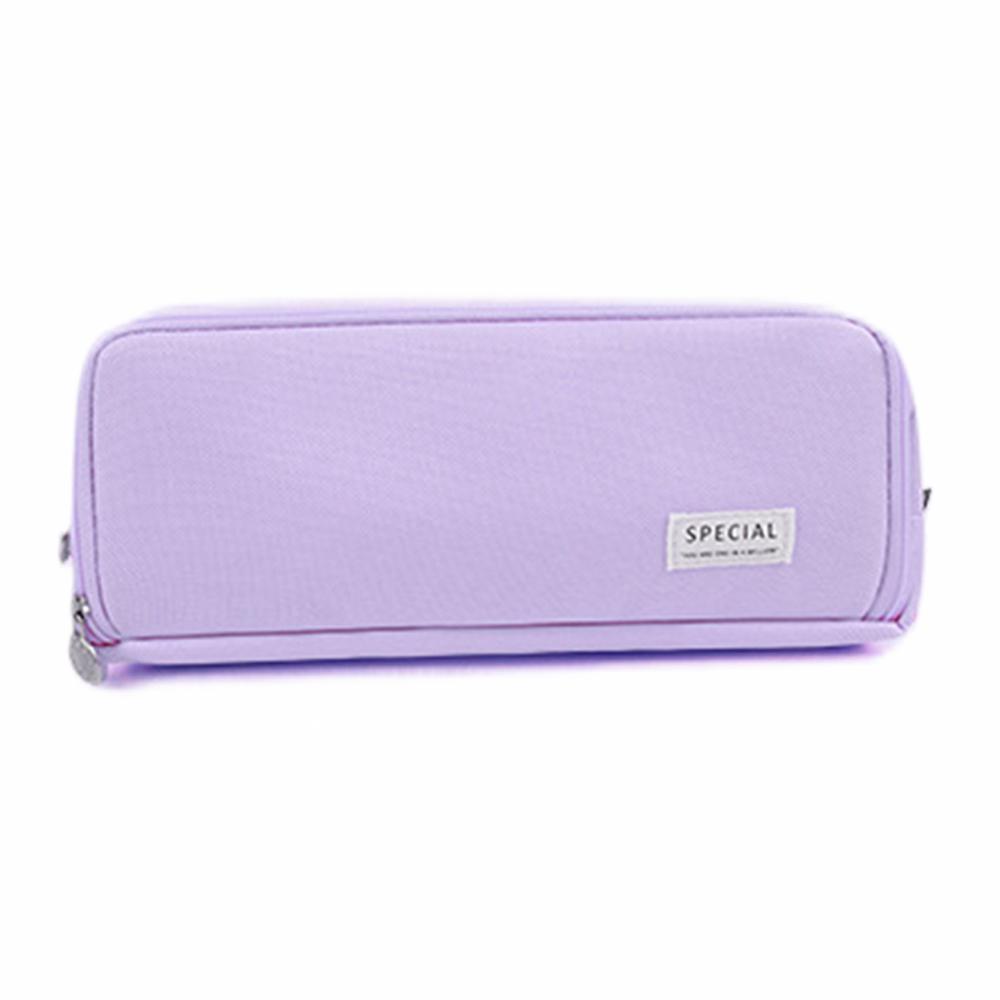 

Kawaii пенал большой вместительный чехол для хранения с 3 отделениями двусторонний открытый органайзер для канцелярских принадлежностей для школьников школьные принадлежности