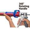 Caulk Gun - 1/10 Gallon (10 oz) Convoy Super Caulking Tool with Rotating Cradle & Auto Flow Stop - CNV-100SP