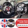 1PCS Car Steering Wheel Center Panel Car Sticker Night Jack For MINI Cooper R50 R52 R53 For Mini Cooper Interior Accessories