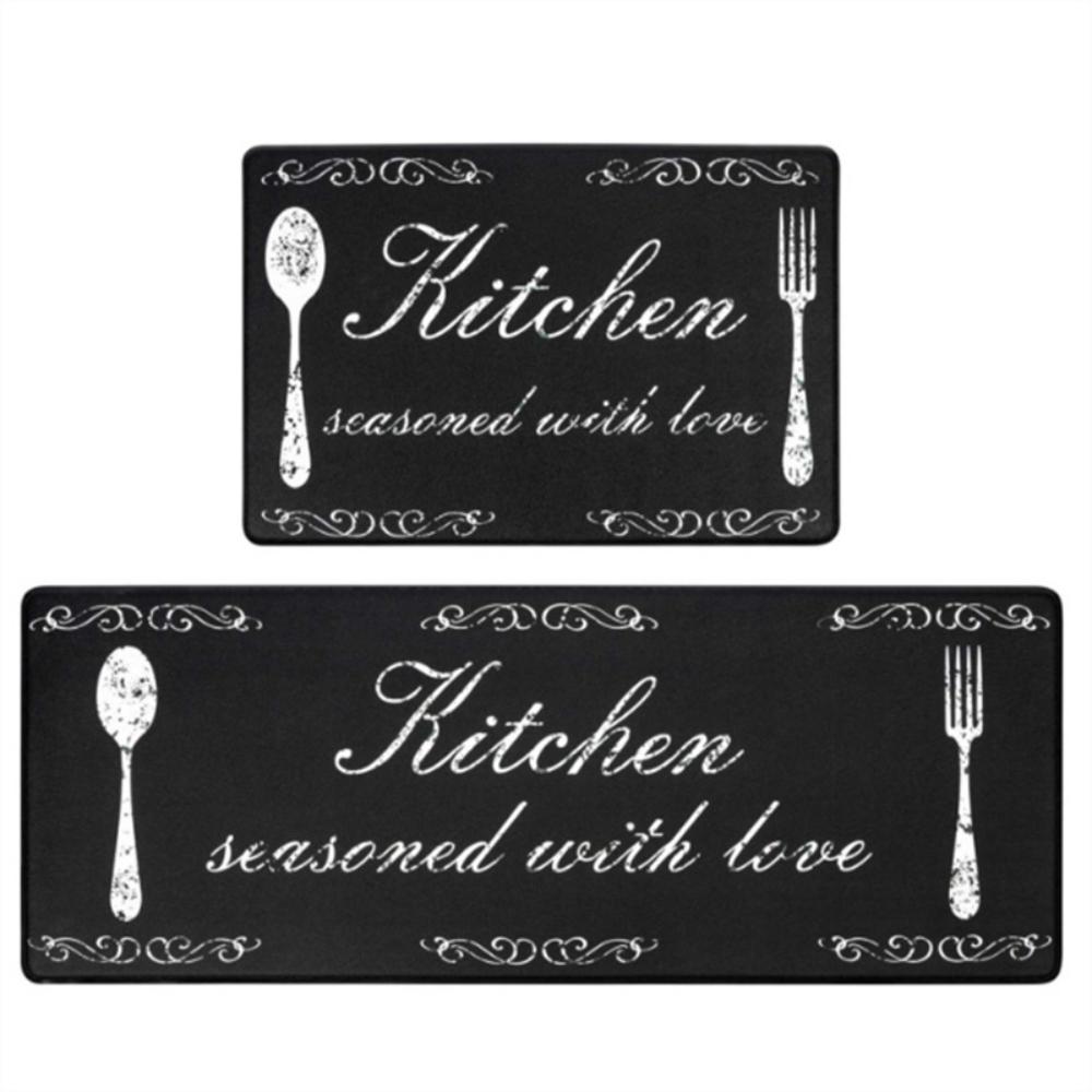 

Современная Кухня Длинный Ковер Нож Вилка Коврик для Пола Украшение Дома Прихожая Противоскользящий Ковер Прачечная Моющийся Коврик для Пола Придверный Коврик 40x60cm