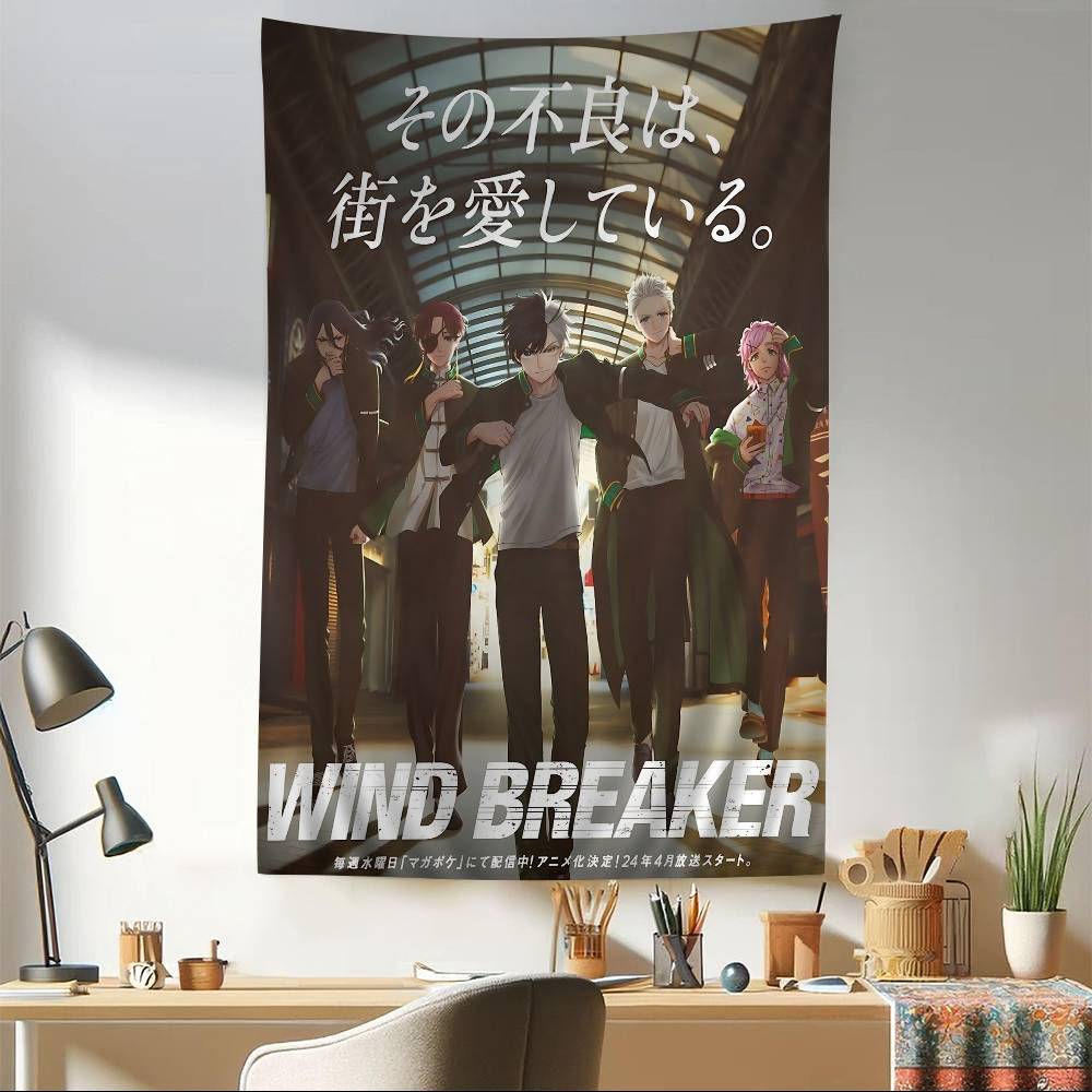 WIND BREAKER Anime Hippie Wall Hanging Tapestries For Living Room Home Dorm Decor Art Home Decor