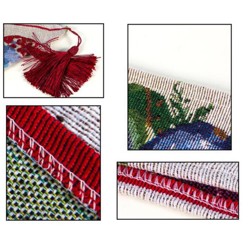 180X34CM Weihnachtsserie Druck Tischläufer Matte für Heimparty Dekoration