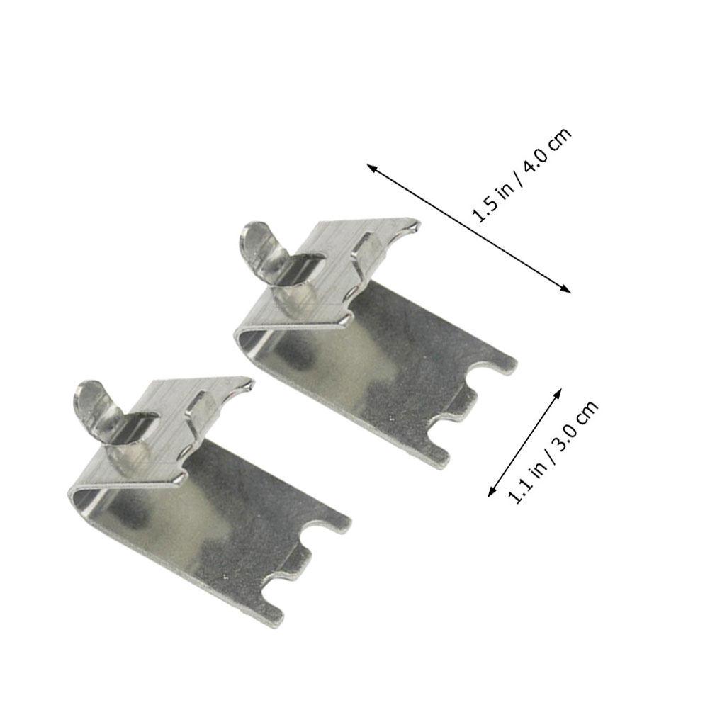 10Pcs Refrigerator Shelf Clips Stainless Steel Cooler Shelf Brace Freezer Rack Clip Support Hooks Metal Refrigerator Clamp Hooks