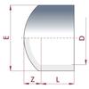 Bouchon PVC-U à coller 63mm, PN16