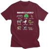 Animals Of The World T Shirt for Men Pure Cotton Tshirt Humor Streetwaer Short Sleeve Tee Shirt Slim Fit Clothing Gift