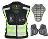 Motorradweste Reflektierende Weste Motorradjacke Bikerweste Moto Reflektierende Jacke Sicherheitsweste Warnung Grün Gelb Schwarz