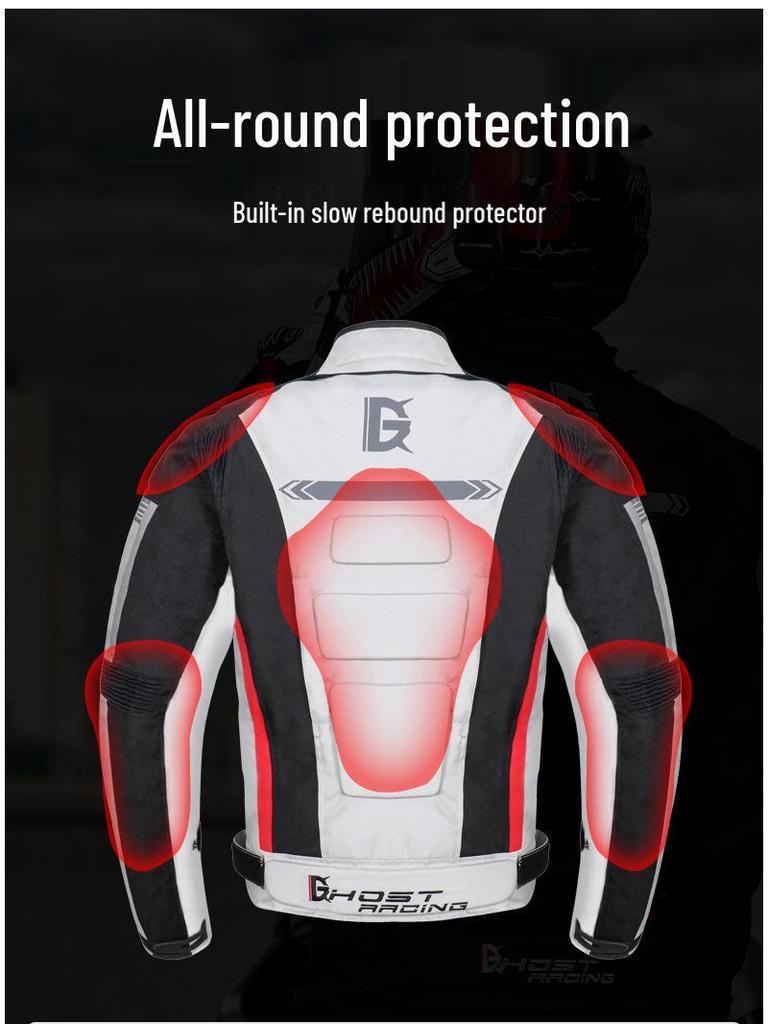All-Season Windproof Waterproof Motorcycle Riding Suit, Anti-Fall Racing Gear for Warmth and Leisure