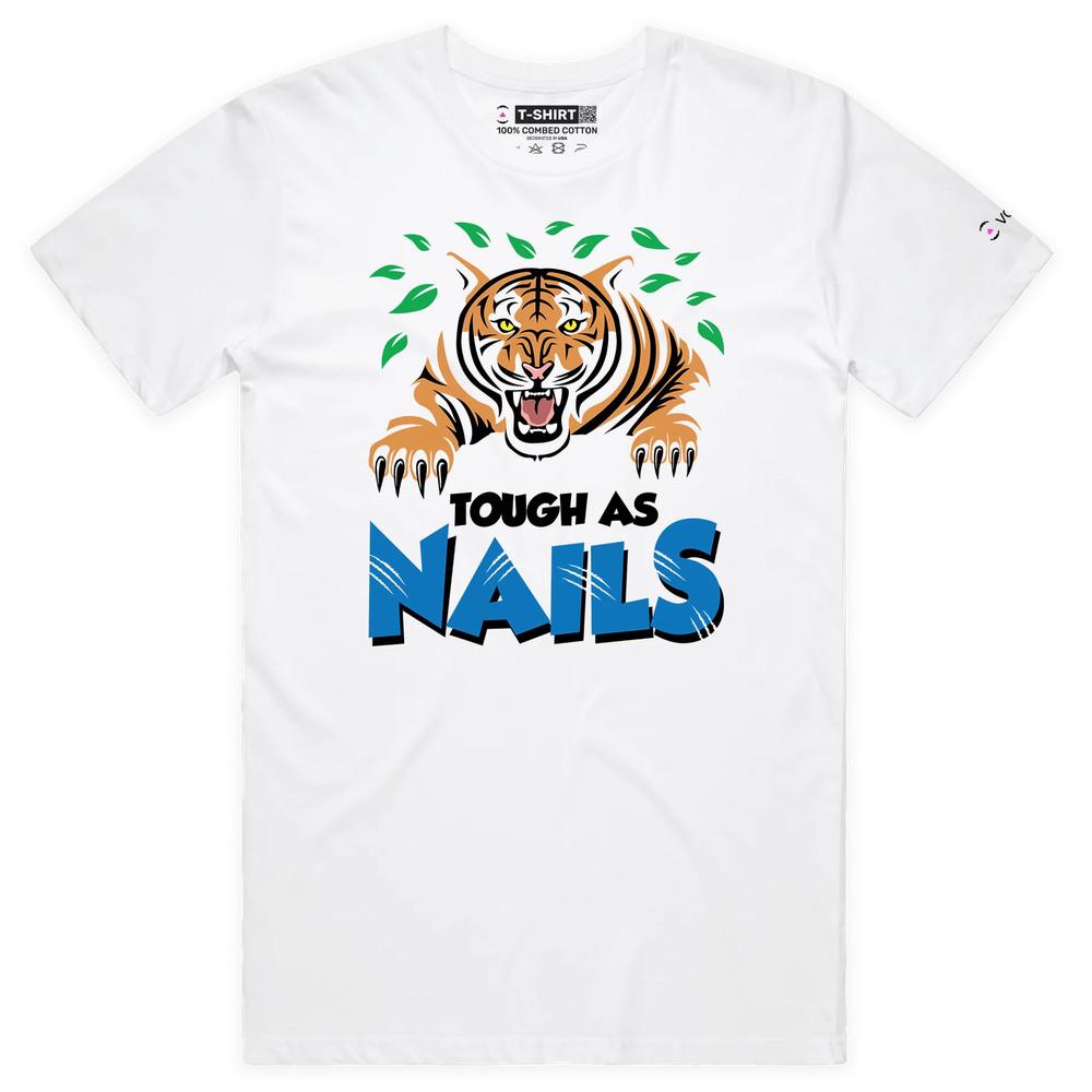 VOICEART Tiger with Sharp Nails Funny Animals T-Shirt with Premium Graphic M