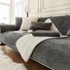 Milk Velvet Sofa Cushion Shaggy Back Arm Cushion Towel Sofa Cover