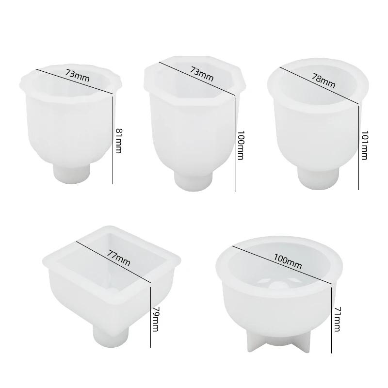 DIY Gypsum Cement Vase Silicone Mold Creative Vase Insert Fragrance Decoration Mirror Mold Home Flower Vase Decoration Mold