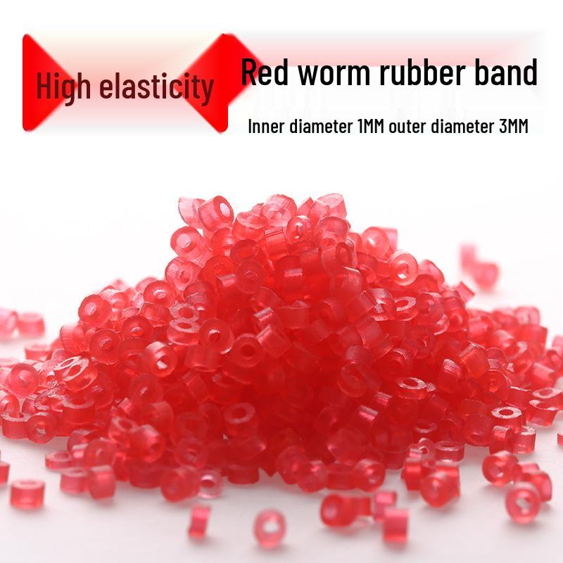 Bloodworm & Earthworm Fishing Bait Bands and Clips - Tackle & Supplies