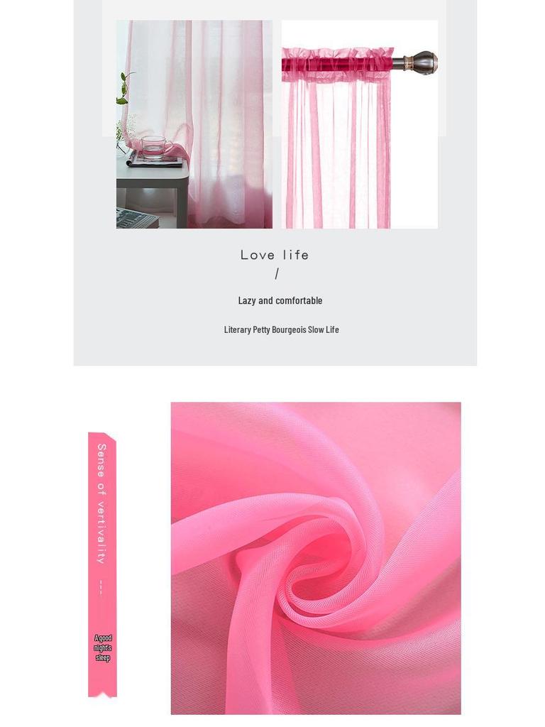 Moderner minimalistischer Terelyne Doppelstrang Voilevorhang für Wohnzimmer, Schlafzimmer und Arbeitszimmer