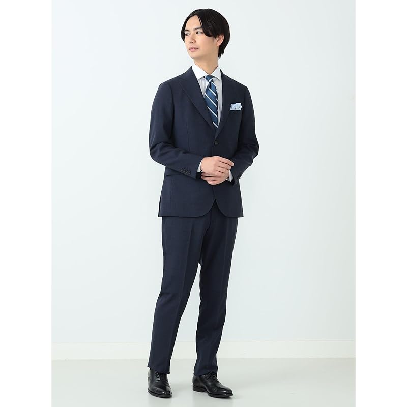 [Beams Heart] L/S shirt basket weave wide collar shirt men's WHITE 38