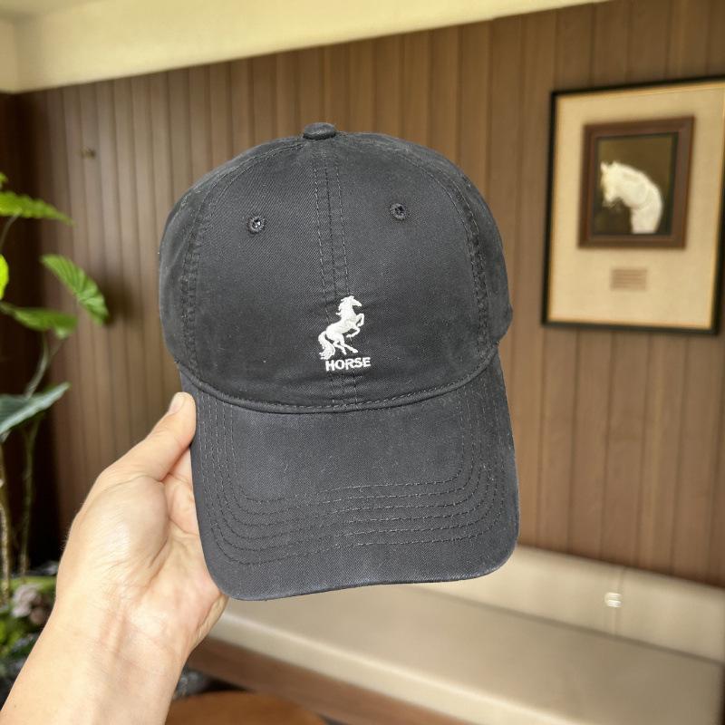 Versatile Face Small Shade Baseball Cap Children Deep Top Wide Curved Brim Big Head Circumference Outdoor Sun Protection Embroidery Cap Men