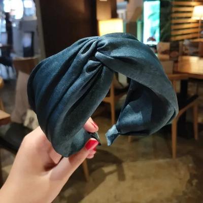 1 Pcs New Women's Headband Twist Hairband Sweet Knotted Cross Tie Cloth Headwrap Hair Band Hair Hoop Head Band