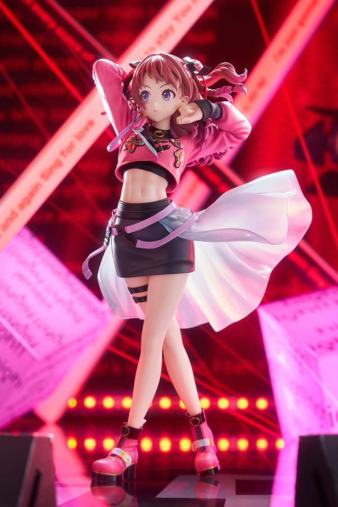 Kotobukiya Gakuen Idolmaster Hanaumi Saki My Scale Approximately 240mm PVC Painted Finished Figure -Fighting Way- 1/7