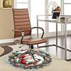 1pc Christmas Santa Claus Chair Mat - Anime Cartoon Design, Non-Slip Carpet for Office Chair, Festive Gift, Suitable for All Seasons, Living Room, Bed