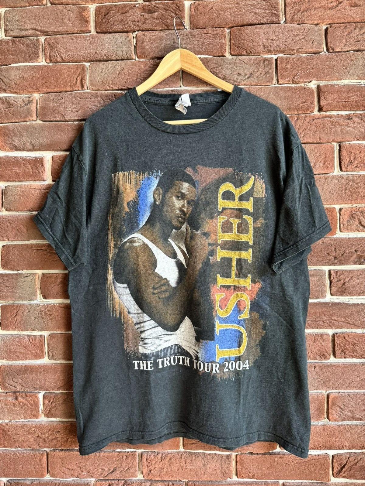 Vintage 2004 Usher and Kanye West The Truth Tour Rap Tee Unisex T-Shirt M
