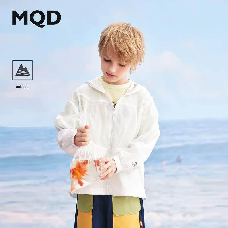 MQD Boys  Lightweight Summer Hooded Sun Protection Jacket 130cm